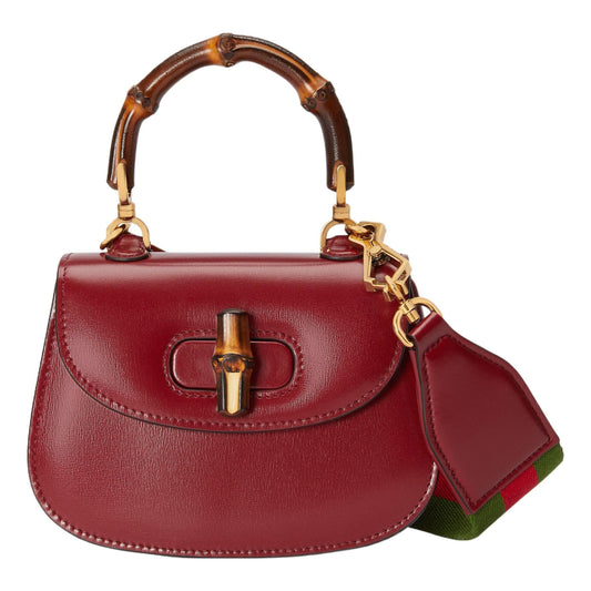 (WMNS) Gucci Bamboo 1947 Super Mini Bag 'Red' 686864-10ODT-6674