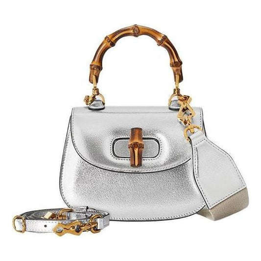(WMNS) Gucci Bamboo 1947 Mini Bag 'Silver' 760246-1LD0G-8106