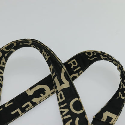 CHANEL Bysy line Tote Bag Canvas Plastic Black Clear CC mr1006