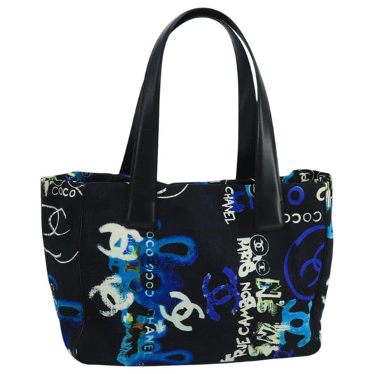 CHANEL New Travel line Hawaii Limited Tote Bag Nylon Black CC mr765