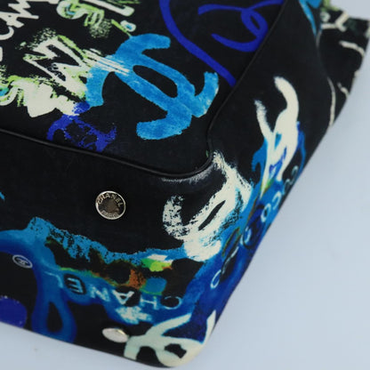 CHANEL New Travel line Hawaii Limited Tote Bag Nylon Black CC mr765