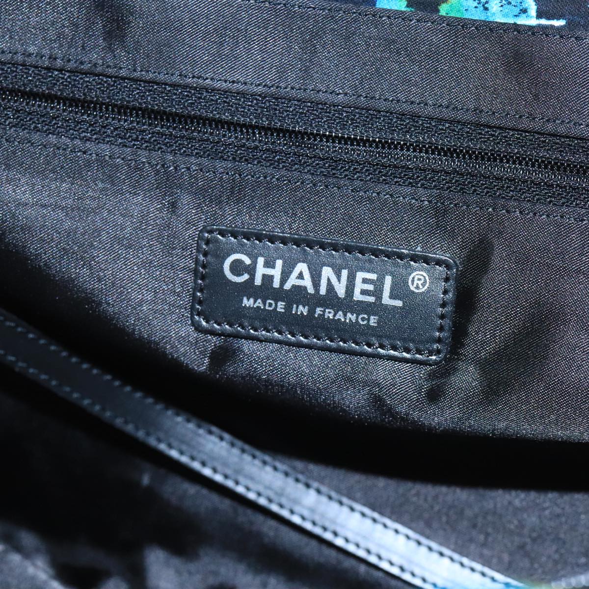 CHANEL New Travel line Hawaii Limited Tote Bag Nylon Black CC mr765