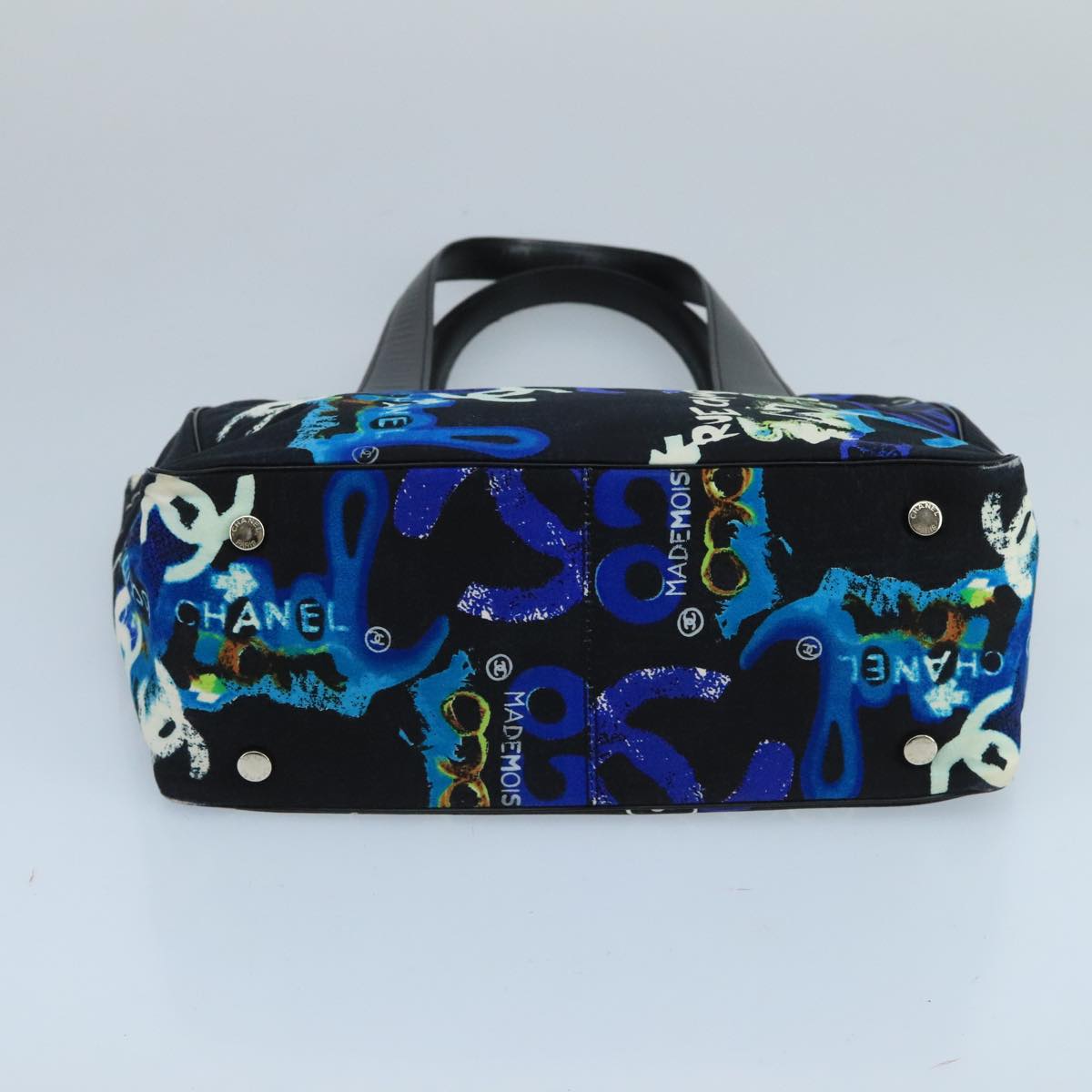 CHANEL New Travel line Hawaii Limited Tote Bag Nylon Black CC mr765