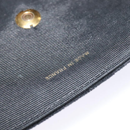 CHANEL Chain Shoulder Bag Velor Black Gold CC mr973