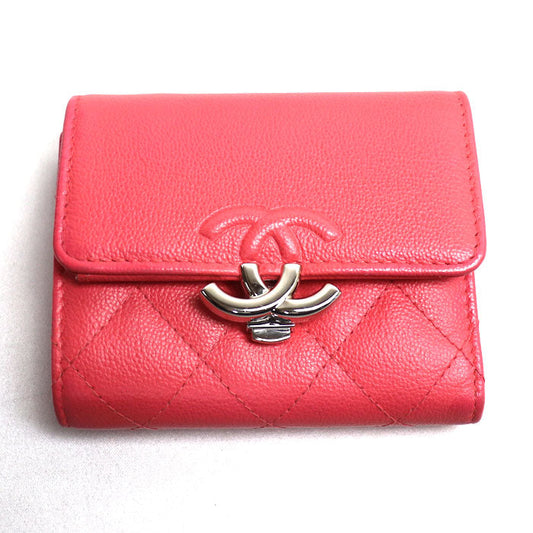 Chanel Matelasse Small Flap Wallet Pink