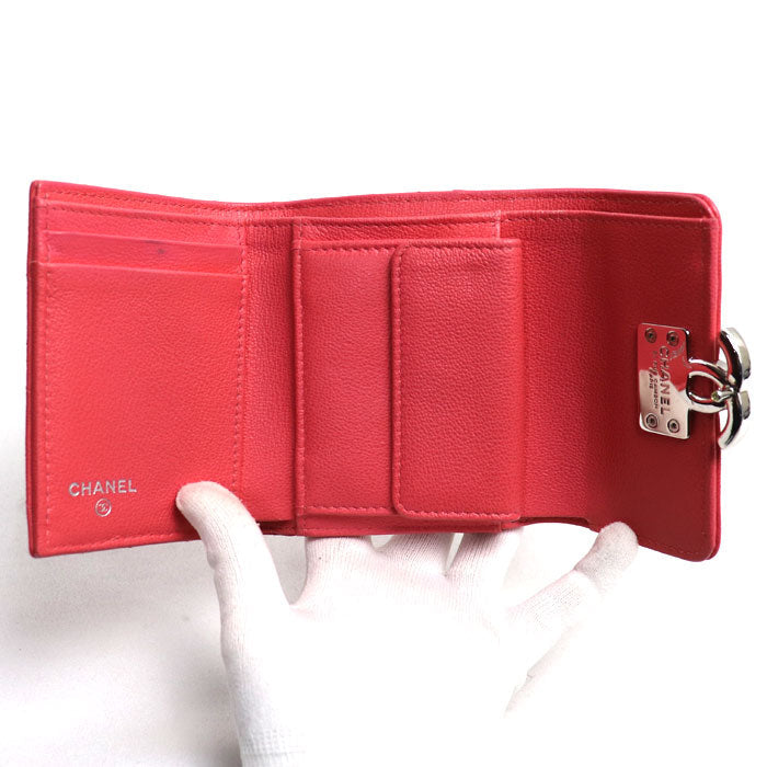 Chanel Matelasse Small Flap Wallet Pink