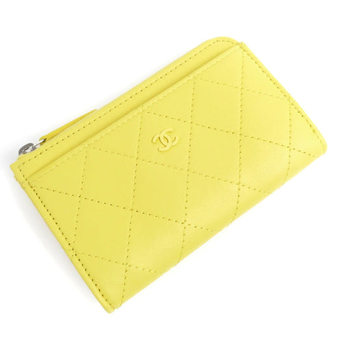 Chanel Yellow Card Case AP3820