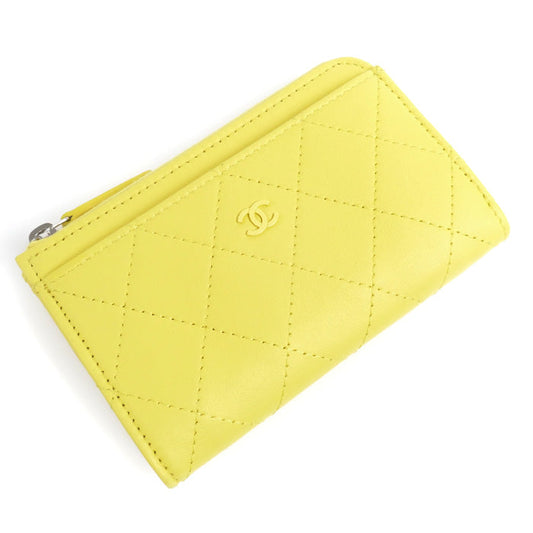 Chanel Yellow Card Case AP3820