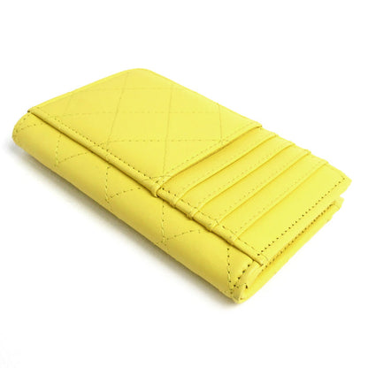 Chanel Yellow Card Case AP3820