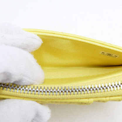 Chanel Yellow Card Case AP3820