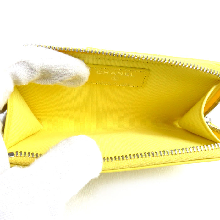 Chanel Yellow Card Case AP3820