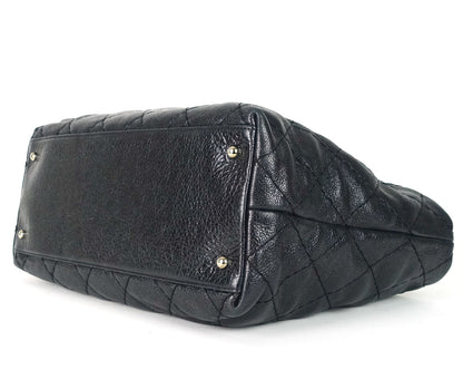 CHANEL On The Road Glazed Calfskin Leather Tote Bag