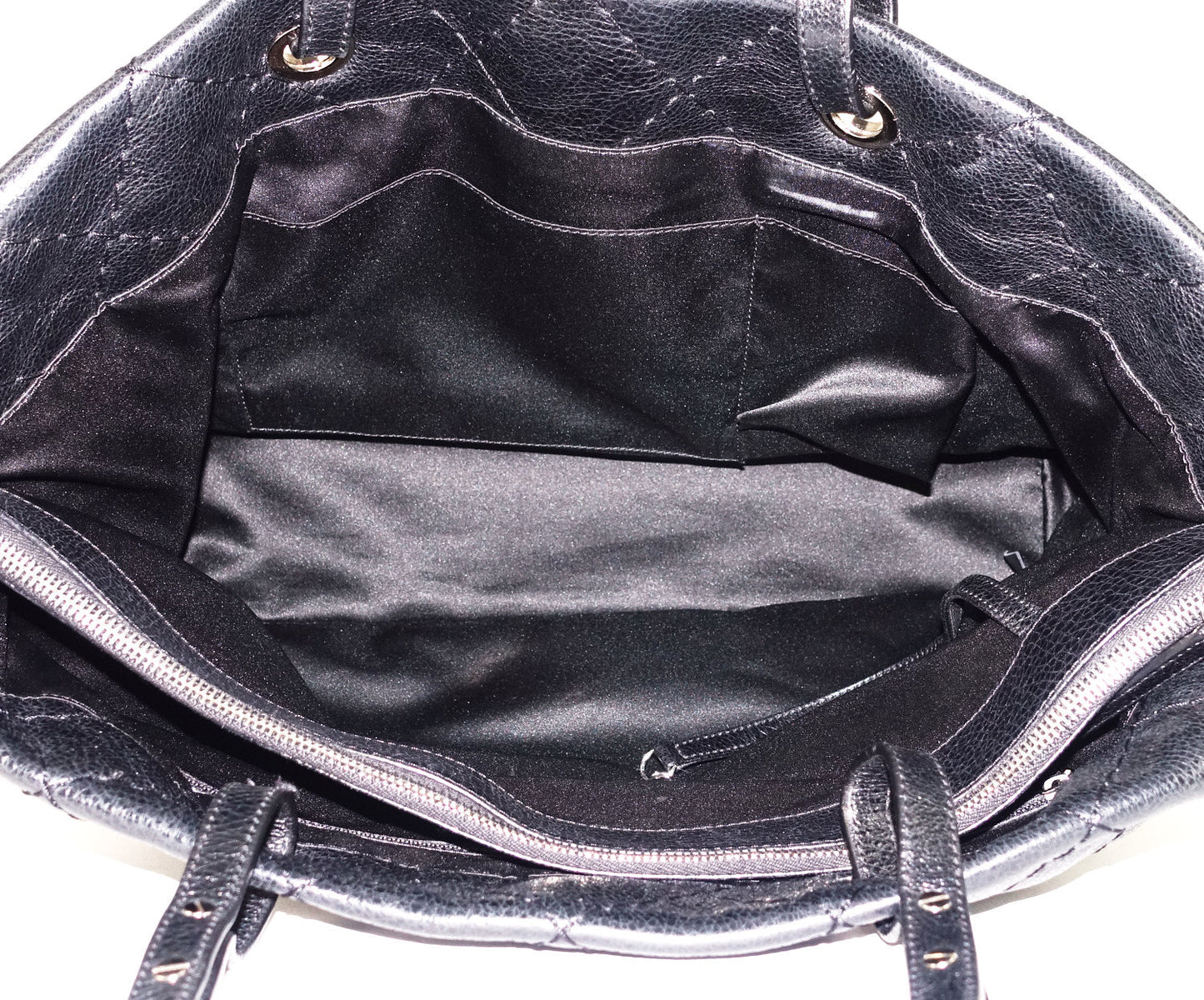 CHANEL On The Road Glazed Calfskin Leather Tote Bag