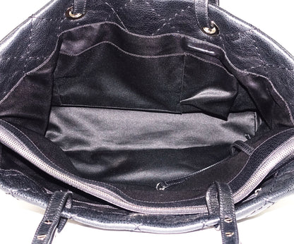 CHANEL On The Road Glazed Calfskin Leather Tote Bag