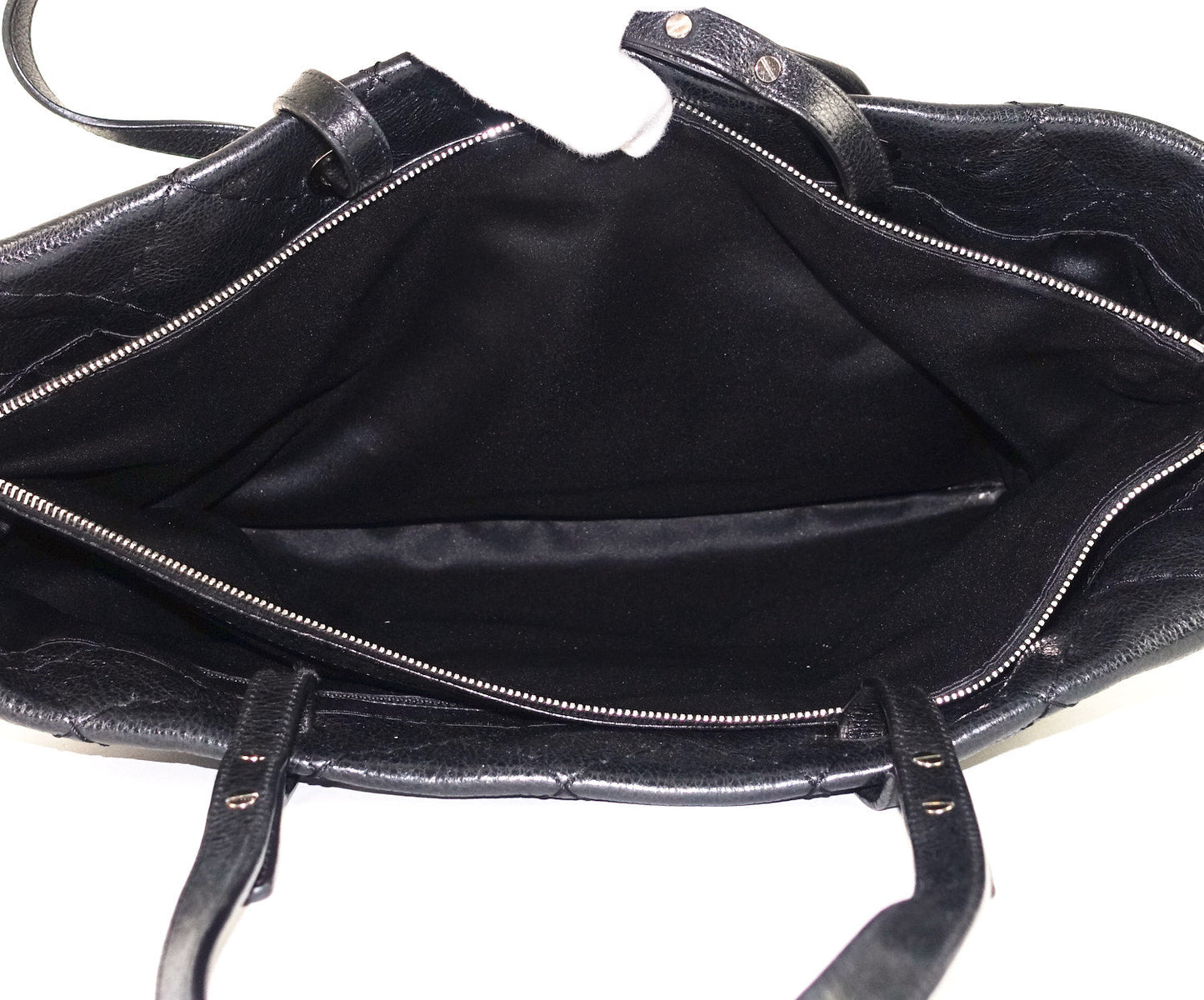 CHANEL On The Road Glazed Calfskin Leather Tote Bag