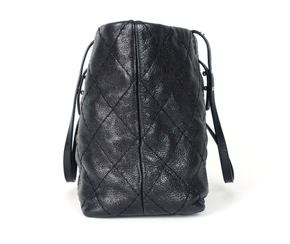 CHANEL On The Road Glazed Calfskin Leather Tote Bag