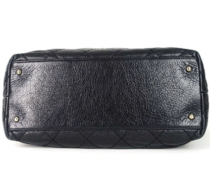 CHANEL On The Road Glazed Calfskin Leather Tote Bag
