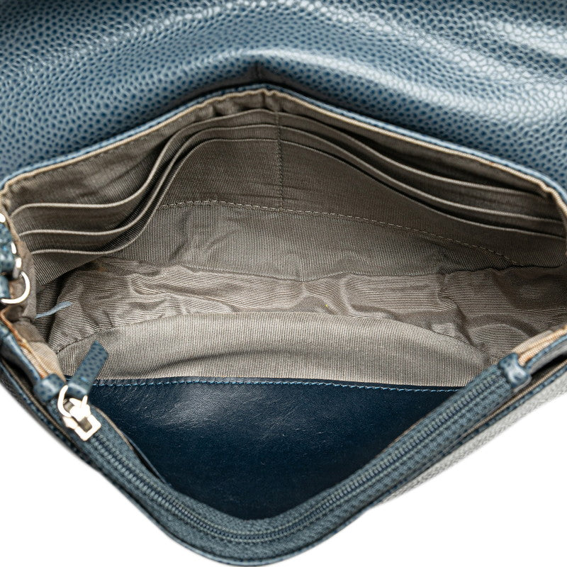 Chanel Caviar Half Moon Chain Shoulder Bag