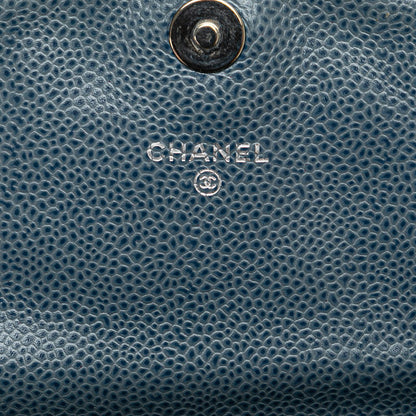 Chanel Caviar Half Moon Chain Shoulder Bag