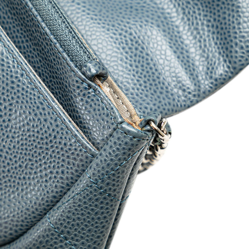 Chanel Caviar Half Moon Chain Shoulder Bag