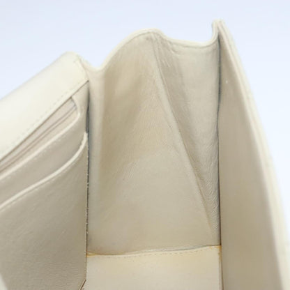 CHANEL Shoulder Bag Lamb Skin Beige Gold CC PP014