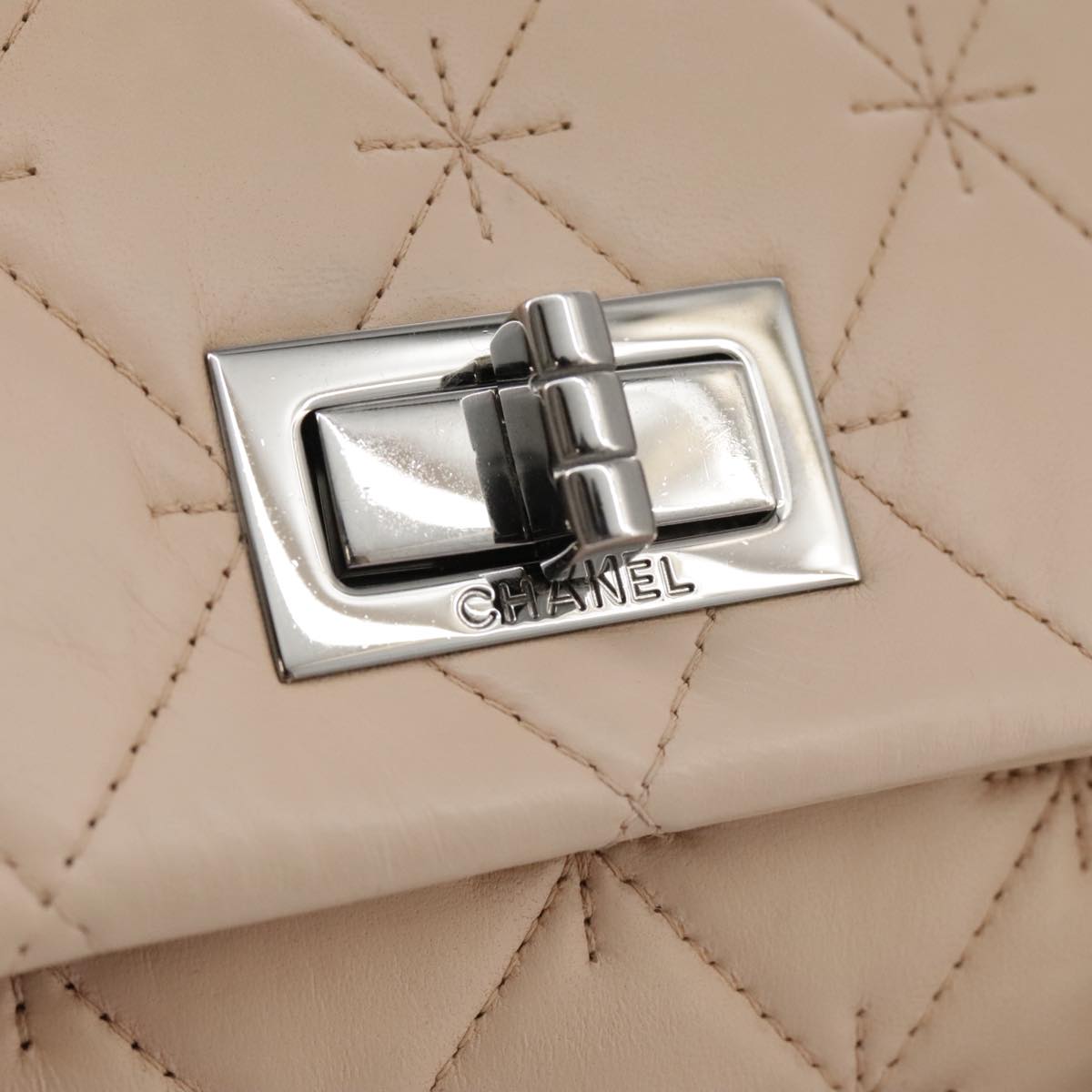 CHANEL Matelasse Chain Shoulder Bag Caviar Skin Pink CC PP047