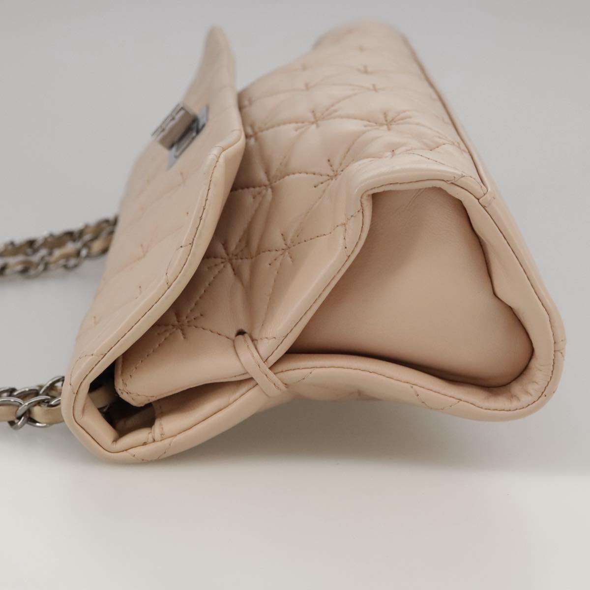 CHANEL Matelasse Chain Shoulder Bag Caviar Skin Pink CC PP047