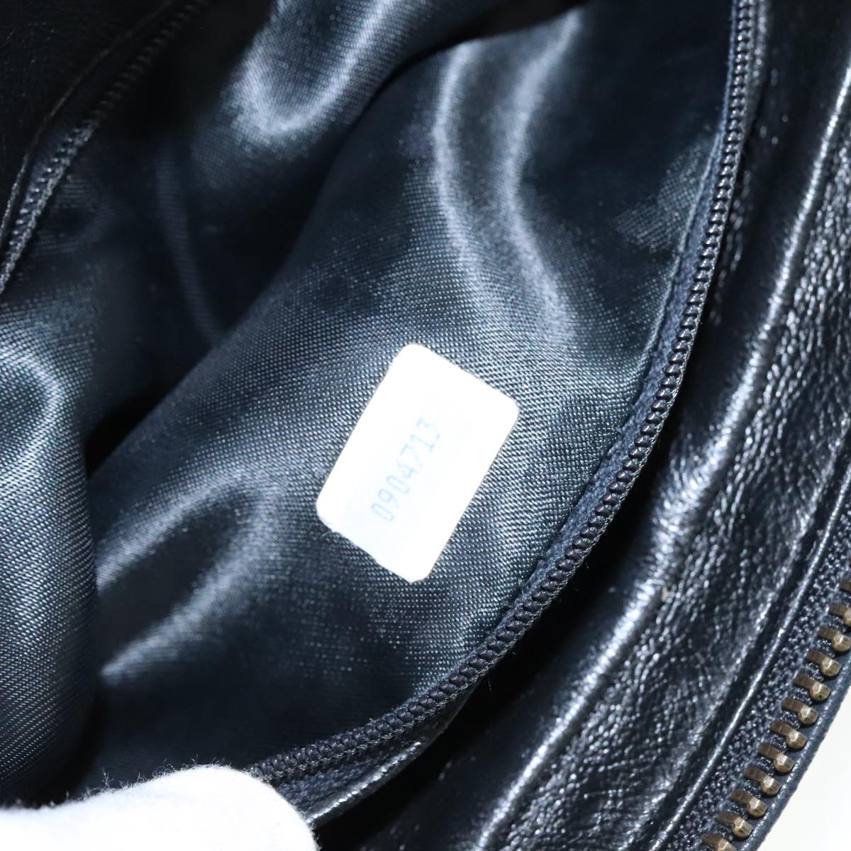 CHANEL Matelasse Chain Shoulder Bag Lamb Skin Black Gold CC PP082