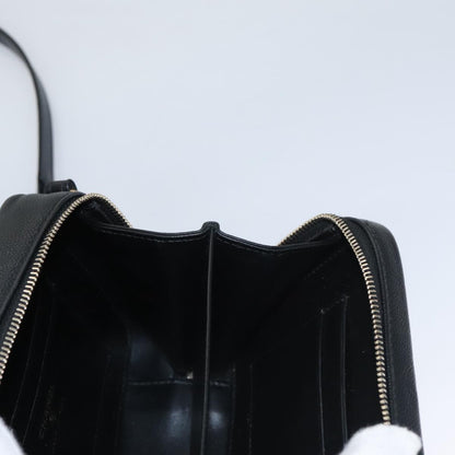 CHANEL Matelasse Chain Shoulder Bag Caviar Skin Black Gold CC PP102