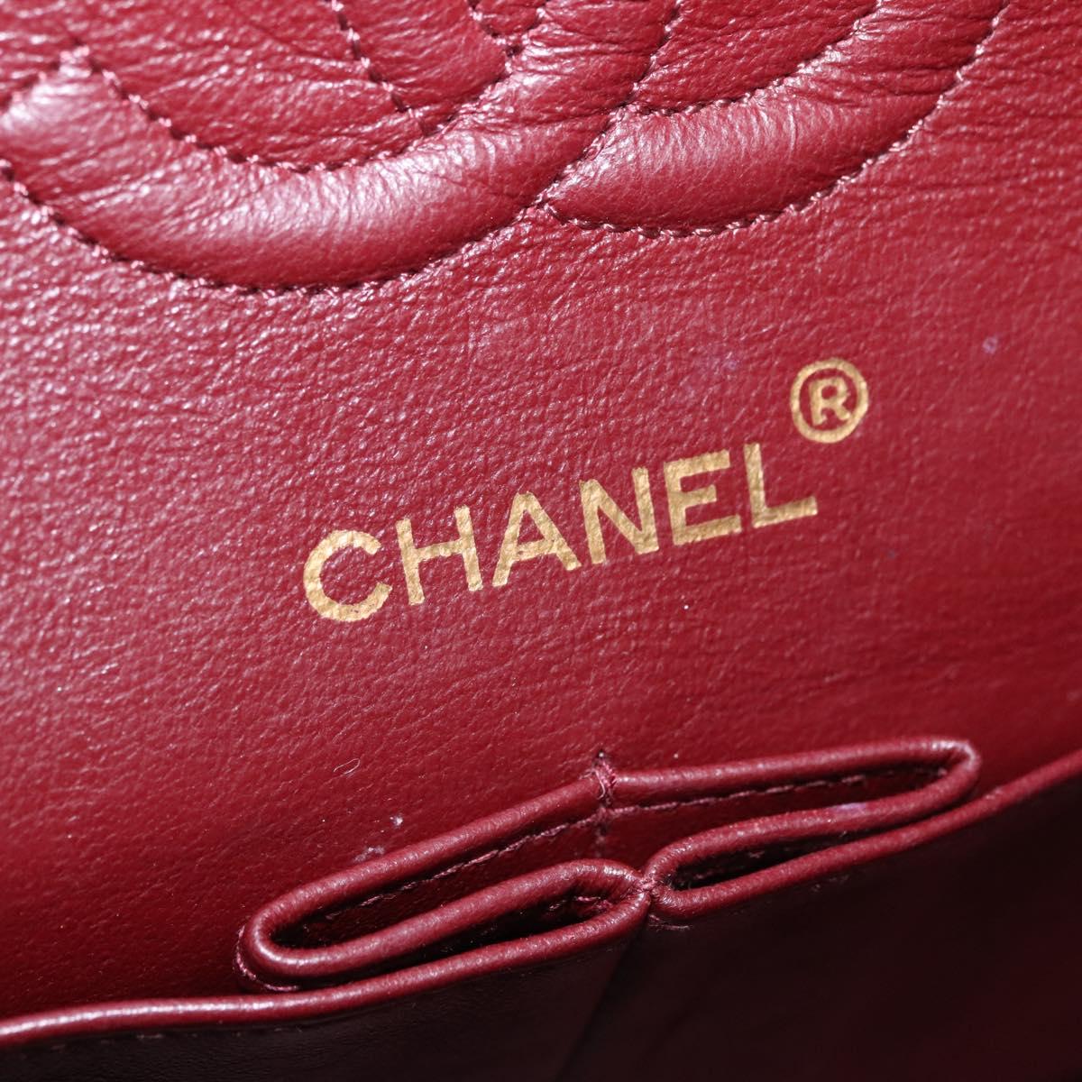 CHANEL Matelasse 23  Chain Shoulder Bag Lamb Skin Black Gold CC PP162