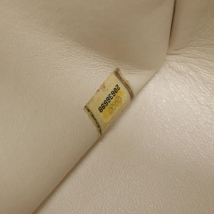 CHANEL Matelasse Chain Shoulder Bag Caviar Skin White CC PP179