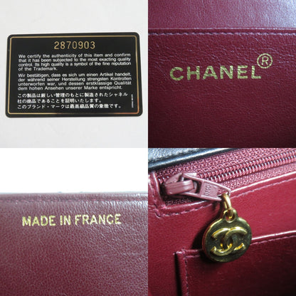 Chanel Vintage Lambskin Turnlock Flap Shoulder Bag
