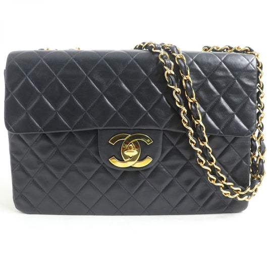 Chanel Vintage Lambskin Turnlock Flap Shoulder Bag