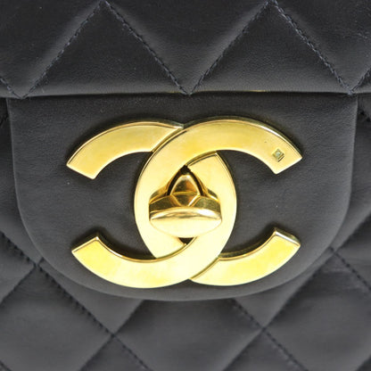 Chanel Vintage Lambskin Turnlock Flap Shoulder Bag