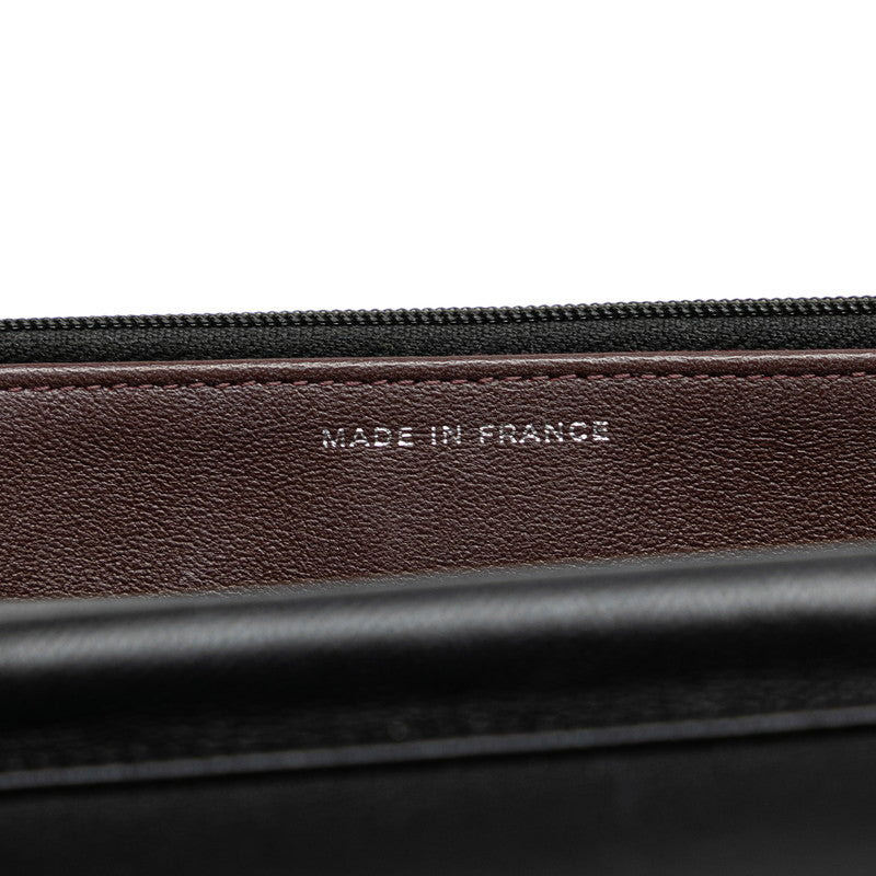 Chanel Matelasse Chain Wallet Shoulder Bag Black