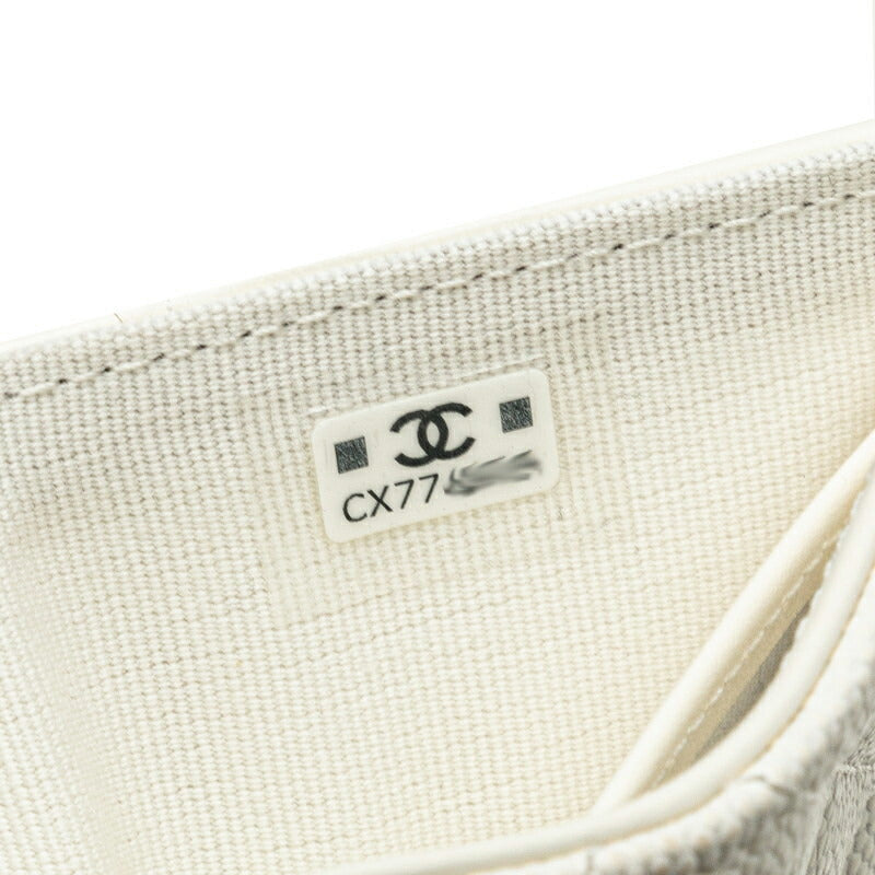 Chanel Caviar Skin Matelasse Coco Mark Rhinestone Wallet