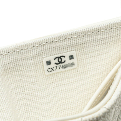 Chanel Caviar Skin Matelasse Coco Mark Rhinestone Wallet