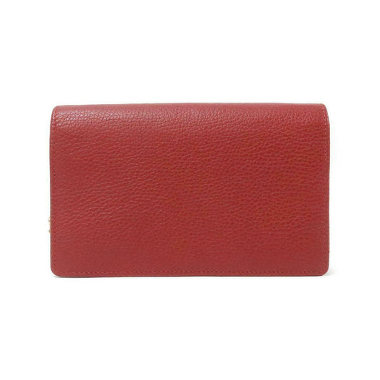 Gucci Crossbody Oversized Wallet Bag with Removable Chain and Mirror in Red