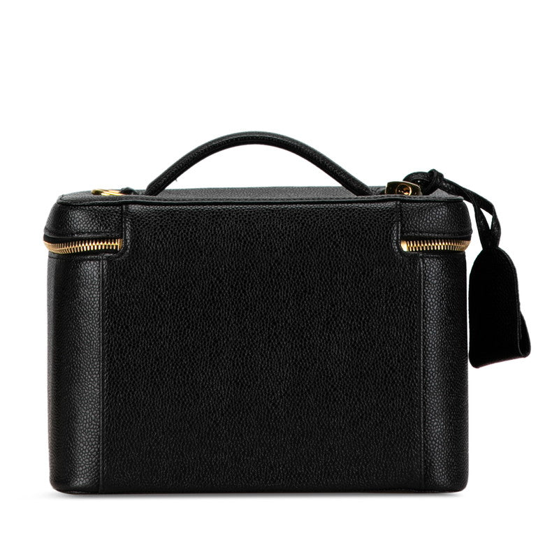 Chanel Caviar Skin Coco Mark Vanity Handbag