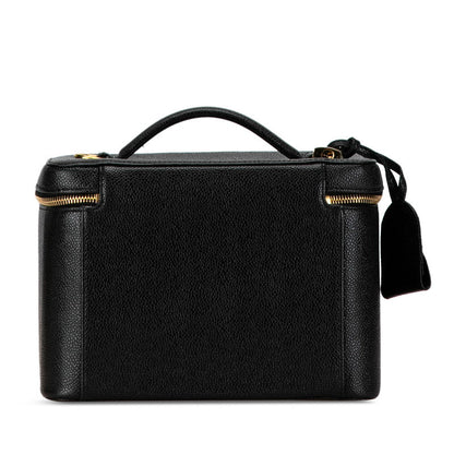 Chanel Caviar Skin Coco Mark Vanity Handbag