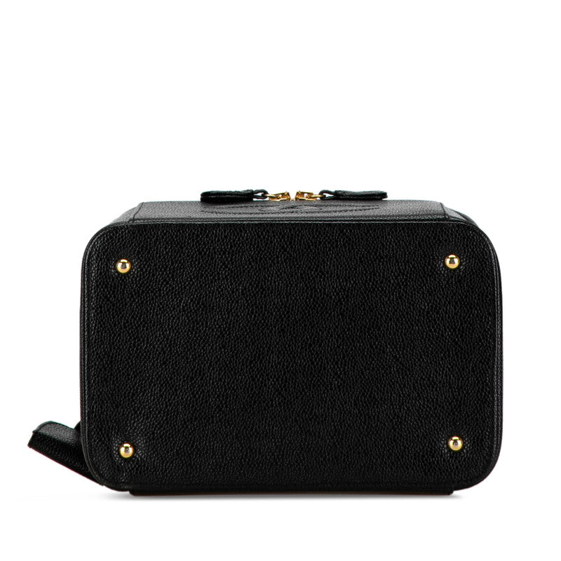 Chanel Caviar Skin Coco Mark Vanity Handbag