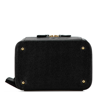 Chanel Caviar Skin Coco Mark Vanity Handbag