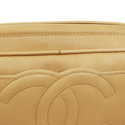 CHANEL 1994-1996 Triple CC Camera Bag Small Beige Lambskin