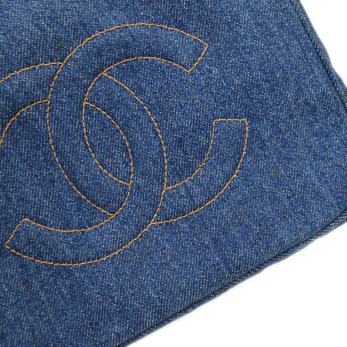 CHANEL 1996-1997 Denim Top Handle Bag