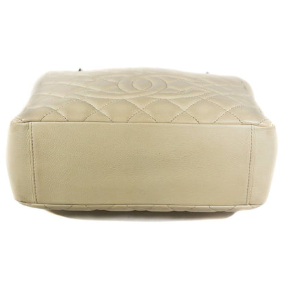 Chanel PST beige Caviar Silver