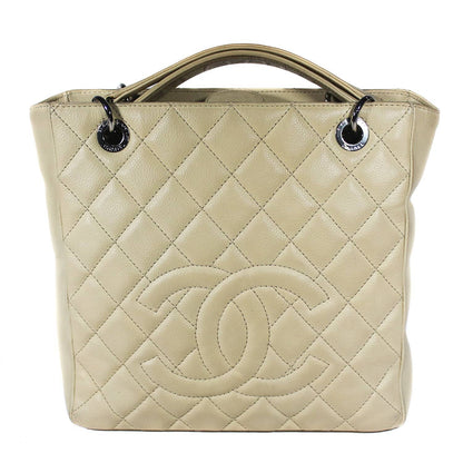 Chanel PST beige Caviar Silver