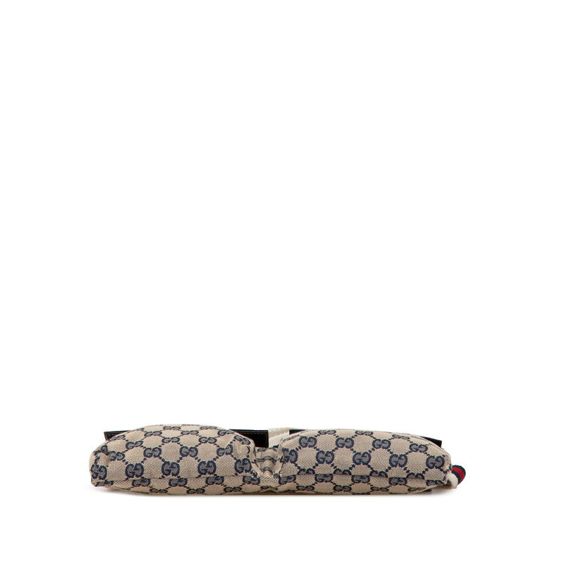 Gucci Canvas Leather Waist Bag 28566