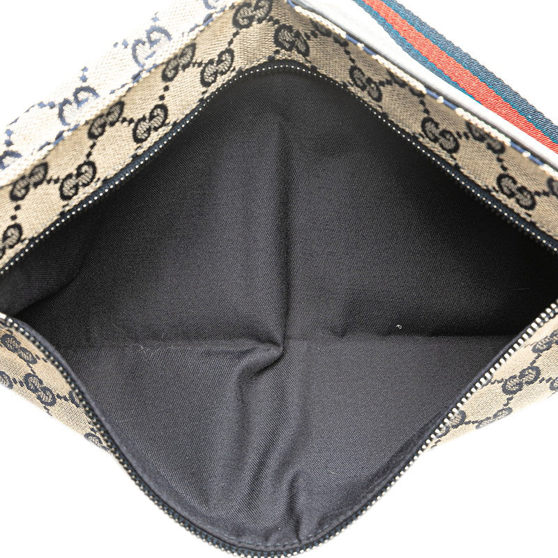 Gucci Canvas Leather Waist Bag 28566
