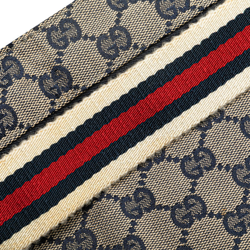 Gucci Canvas Leather Waist Bag 28566