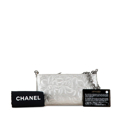 Chanel Camellia Chain Leather Handbag